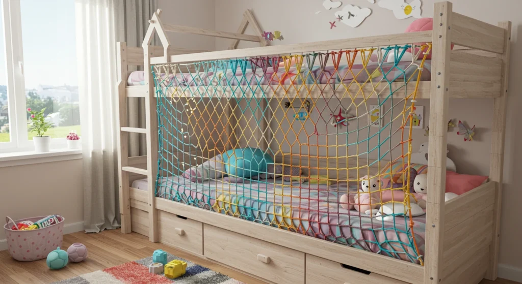 Creative DIY Bunk Bed Safety Net Ideas for Kids’ Rooms