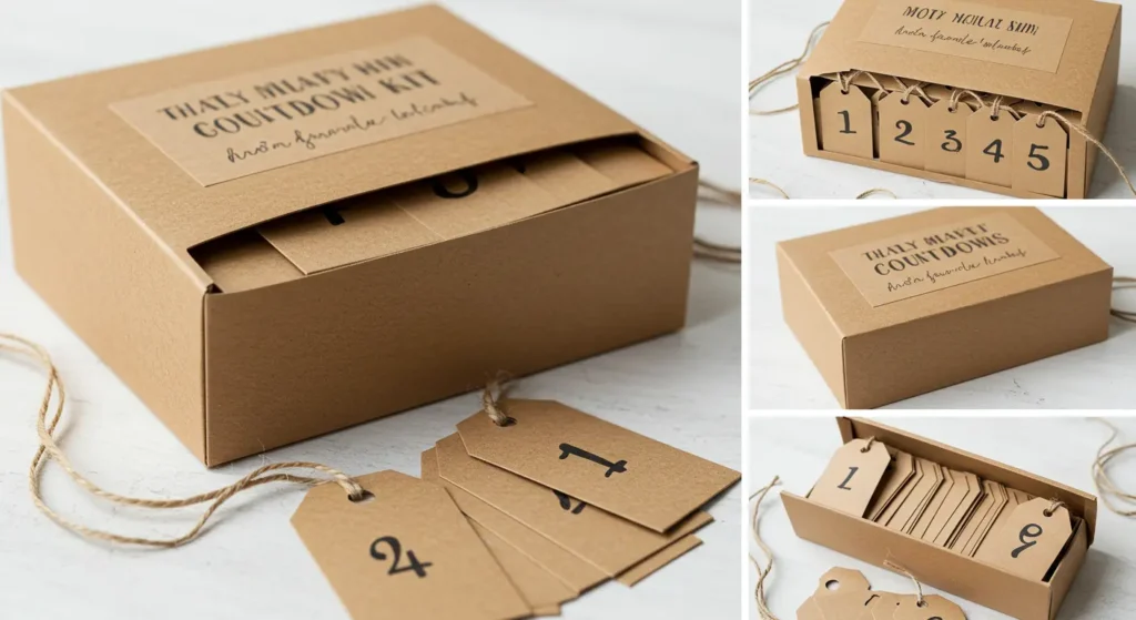 Kraft Paper Box Countdown Kit