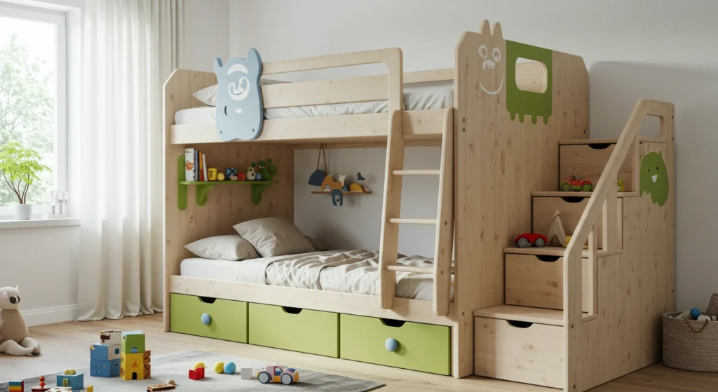 Built-In Toy and Storage Features